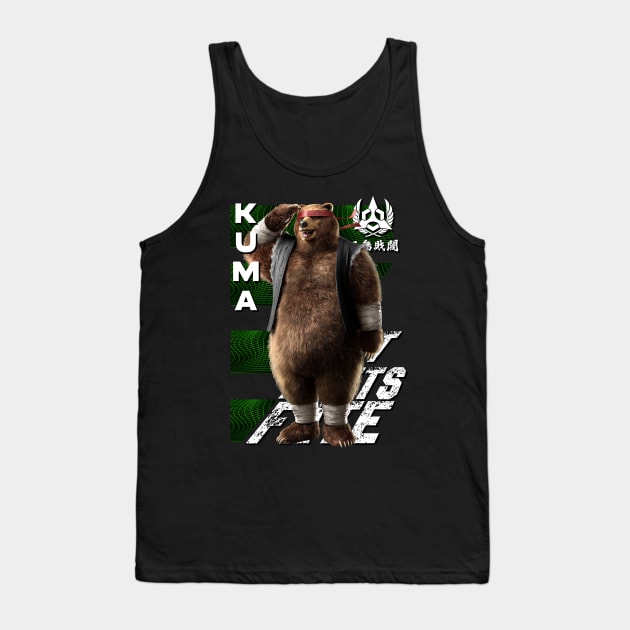 Kuma (Tekken 8) Tank Top by wenderinf